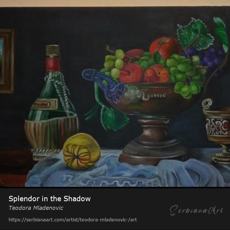 Splendor in the Shadow, Acrylic/Canvas, Teodora Mladenovic
