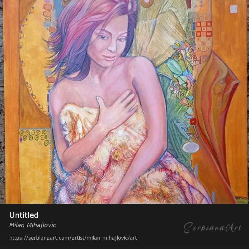 Untitled, Acrylic/Canvas, Milan Mihajlovic