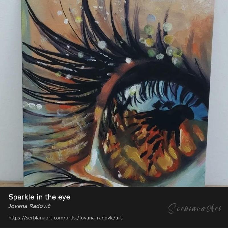 Sparkle in the eye, Oil/Canvas, Jovana Radović