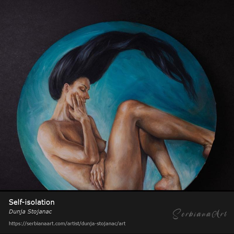 Self-isolation, Oil/Canvas, Dunja Stojanac