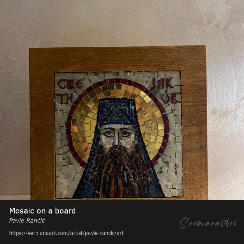 Mosaic on a board, Mosaic/Mixed, Pavle Rančić