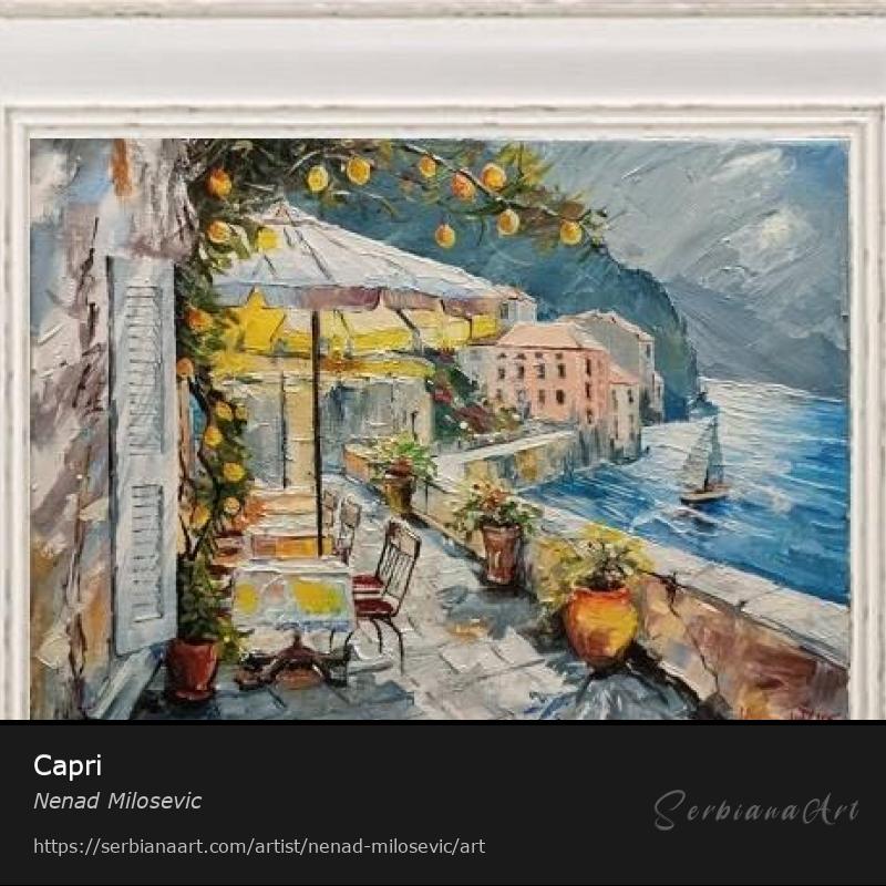 Capri, Acrylic/Canvas, Nenad Milosevic