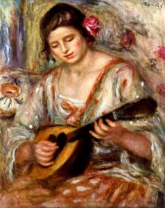 Girl with mandolin