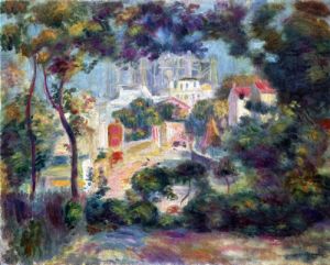 Landscape with a view of the Sacred Heart