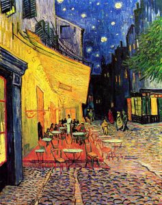 The Cafe Terrace on the Place du Forum Arles at Night