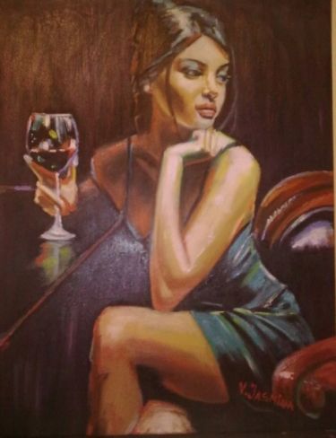 wine lady by Vučković Jasmina