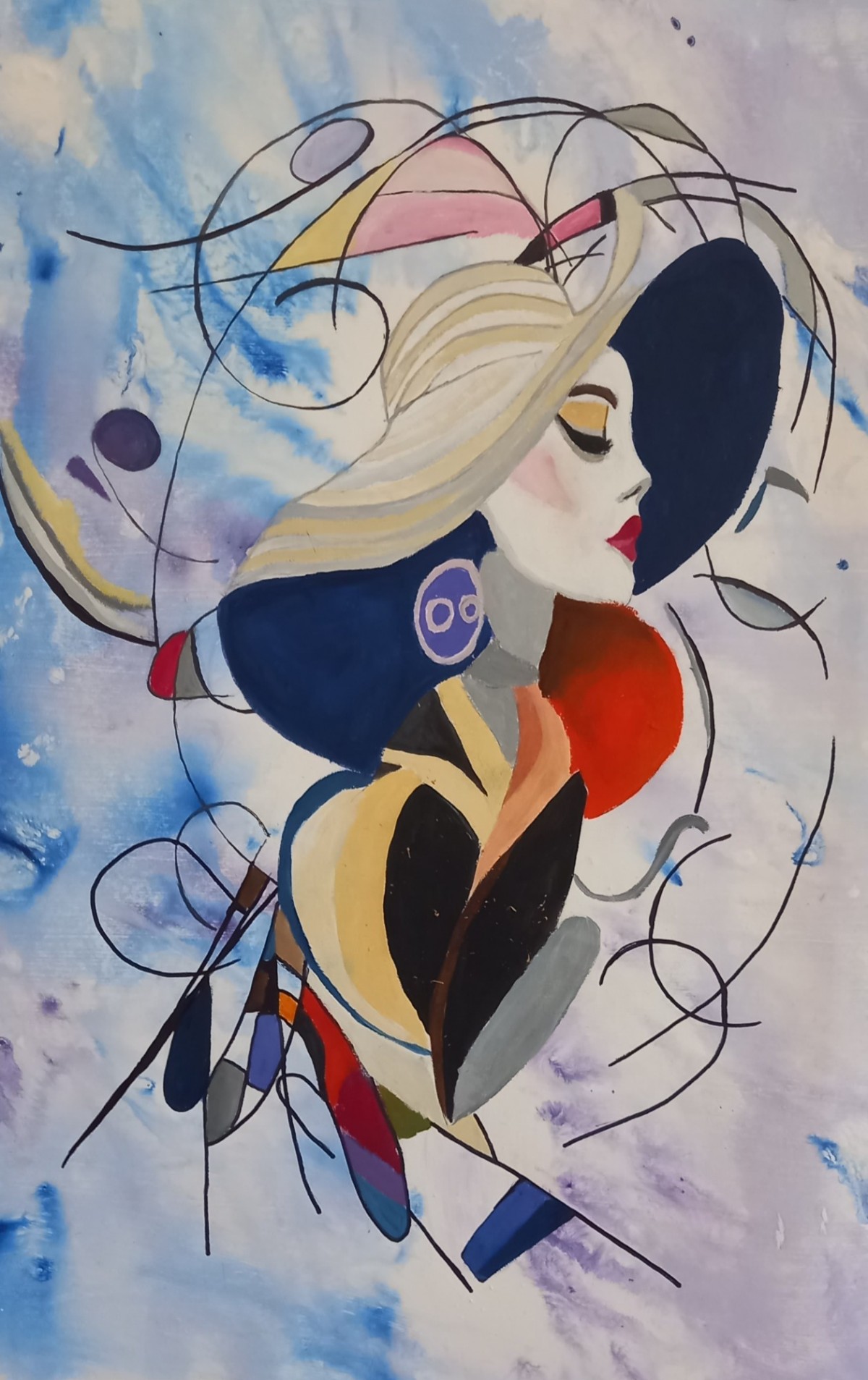 Blue lady