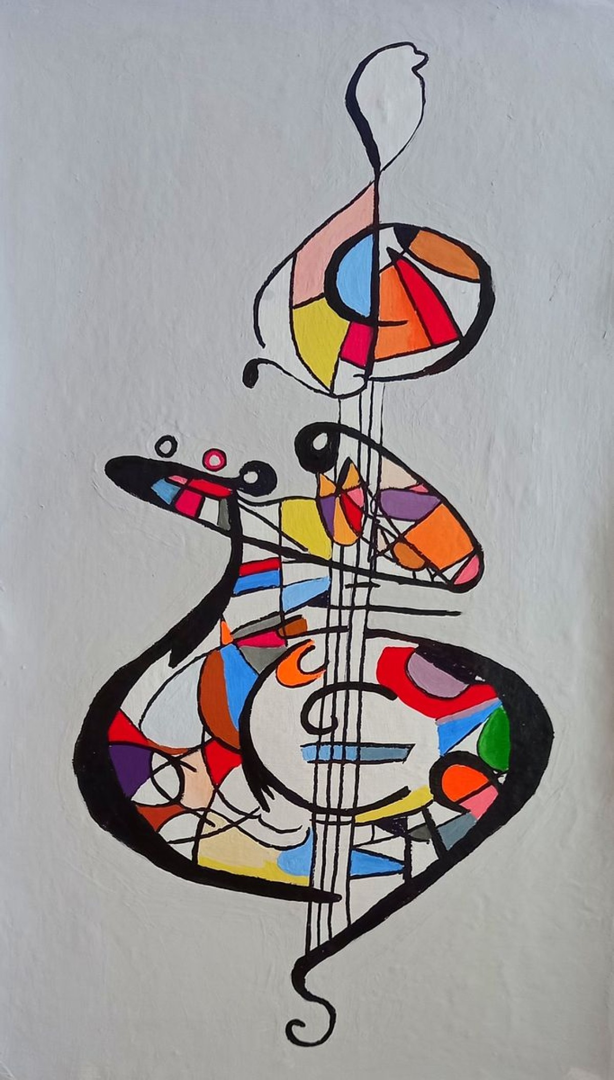 Abstract violin