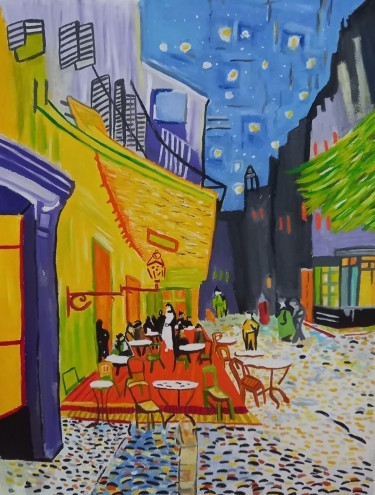Café Terrace at Night-Vincent van Gogh AnaArt