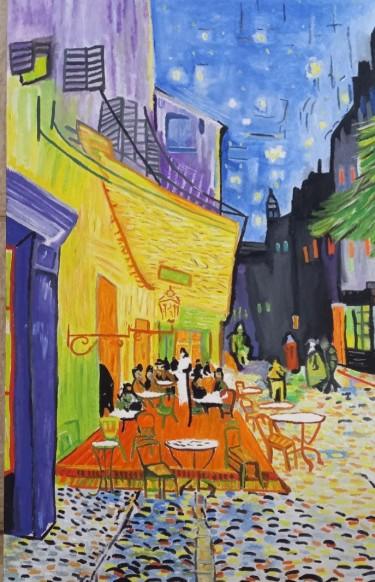 Café Terrace at Night-Vincent van Gogh by AnaArt