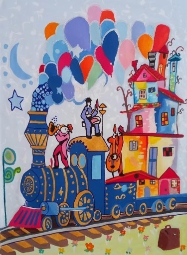 Happy train by AnaArt