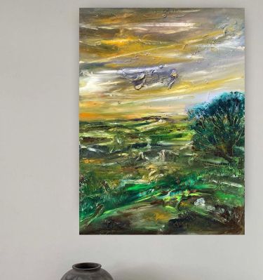 Olive field,  by Djordjevic Snezana