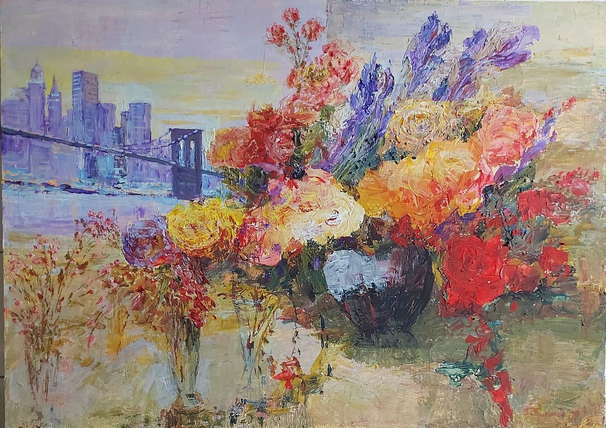 `New York and flowers`