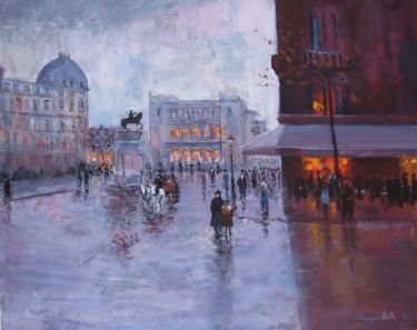 On Square, 1930,  by Paunović Slobodan