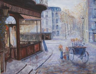 Cafe La Boheme, Paris, 1930 y,  by Paunović Slobodan
