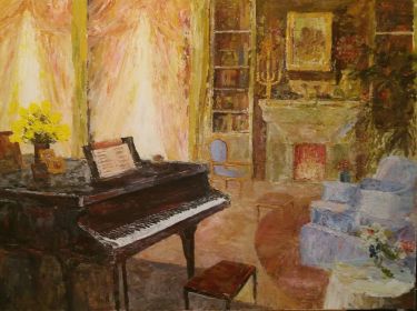 `Interior with piano`