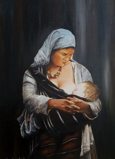 Mother with the child