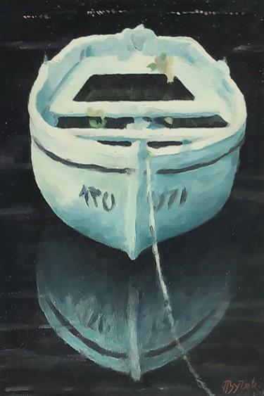 Boat at night by Vucekovic Predrag