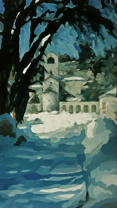 Cetinjski Manastir, pod snijegom by Vucekovic Predrag