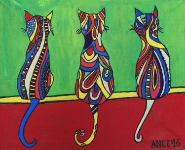 TRES GATOS, MUCHACHOS by Anee_artist