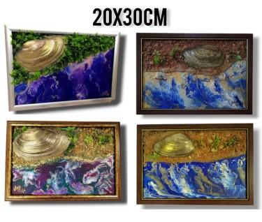 Premium Seashell Paintings - Art Inspired by Nature by Anee_artist