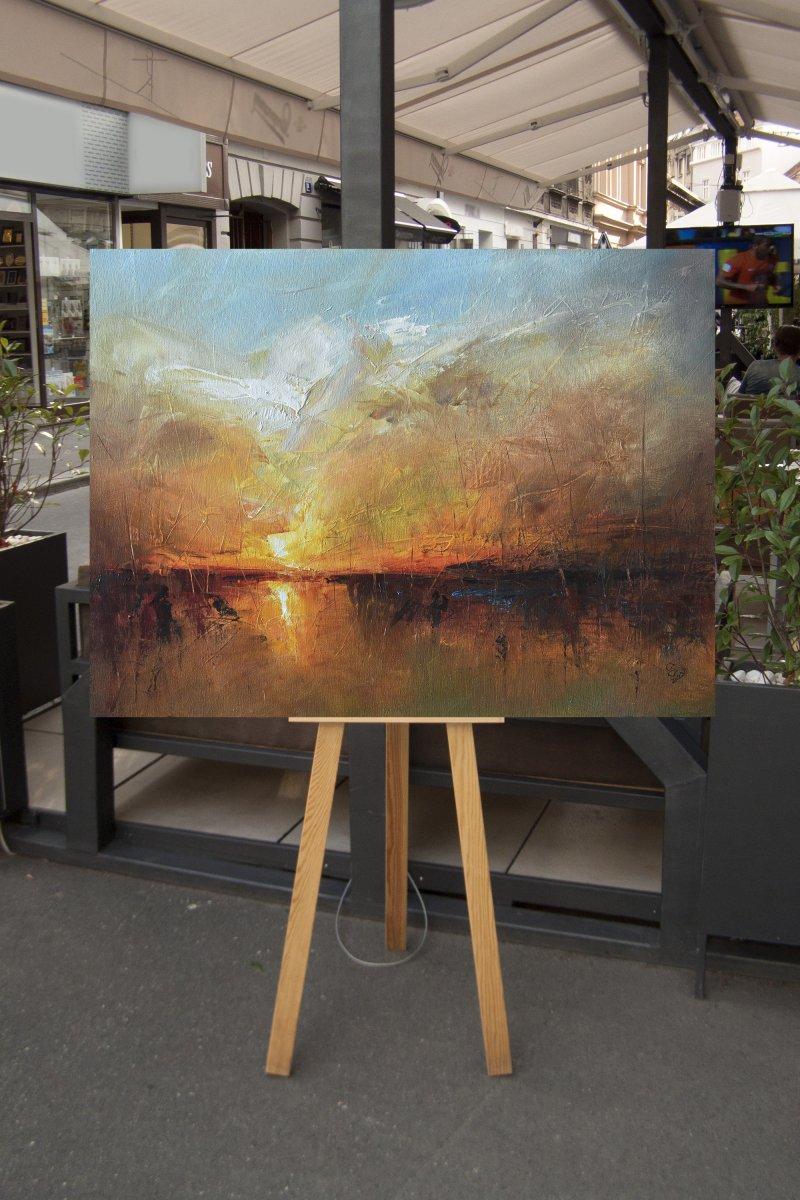 " Harbor of destroyed dreams - Where the Ashes of the Past Awaken ", Painting Grozdanovski Ivan