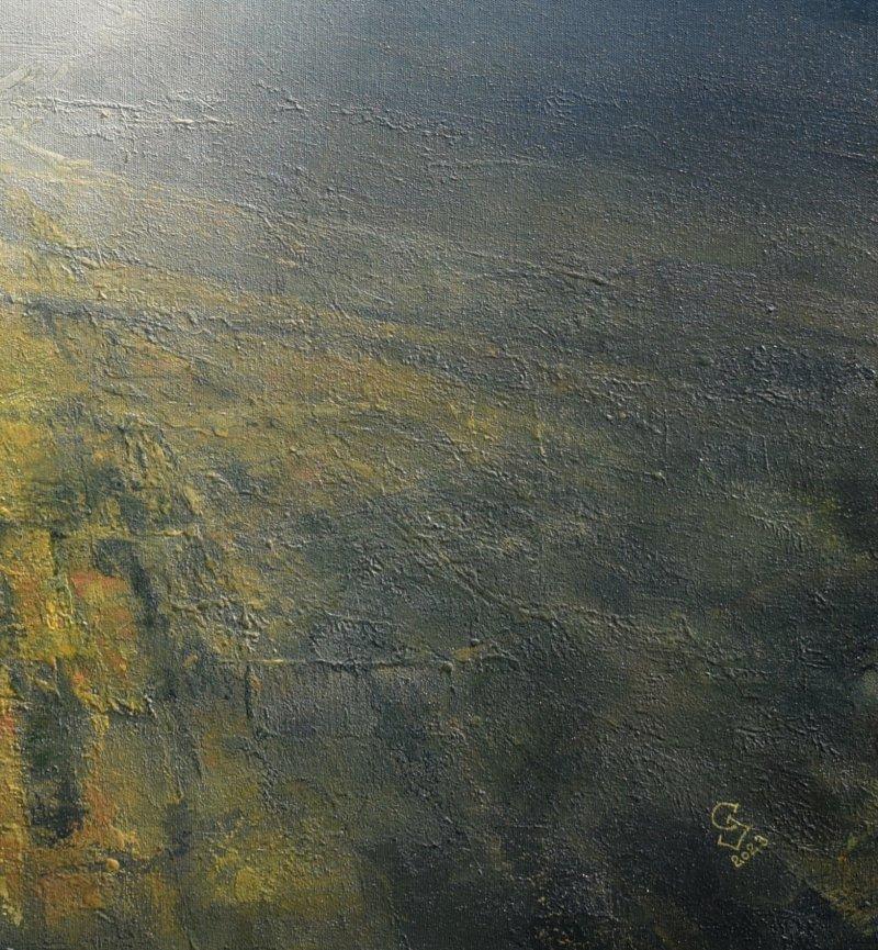 " The secret of the green valley - A supercell storm ", Painting Grozdanovski Ivan