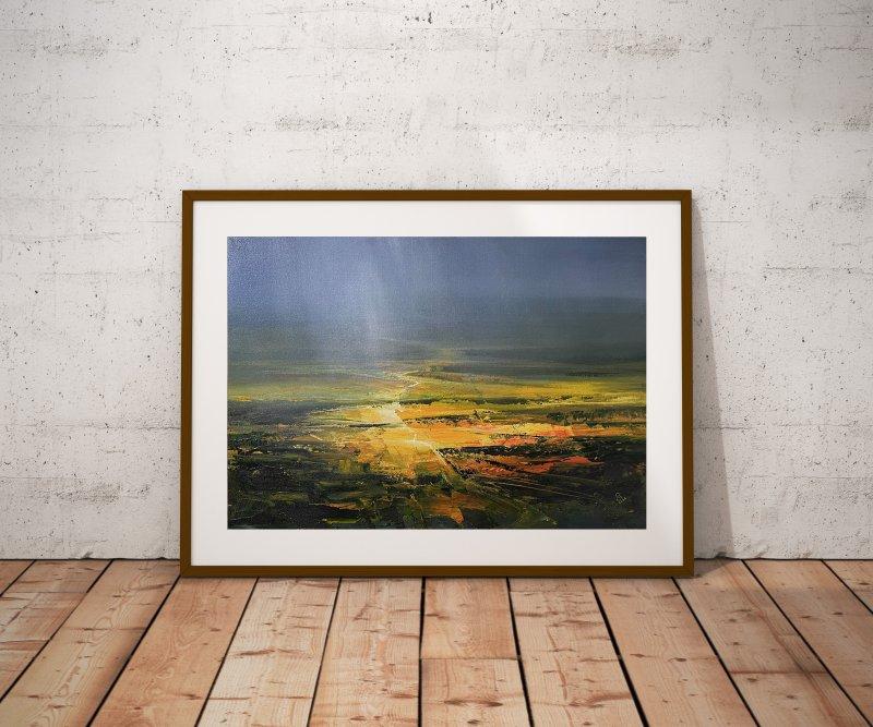 " Agartha - Finding Sunshine in the Rain ", Painting Grozdanovski Ivan