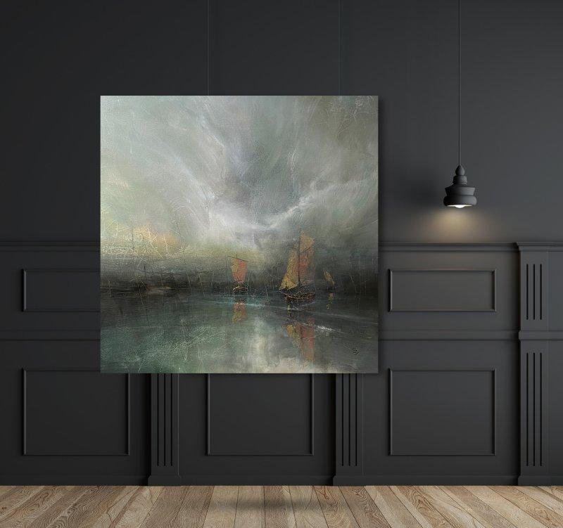 " Harbor of destroyed dreams - Heralds of Hope ", Painting Grozdanovski Ivan