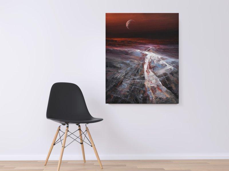" Agartha - The Rising Of The Ancient Moon - 2 ", Painting Grozdanovski Ivan