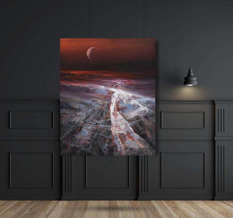 " Agartha - The Rising Of The Ancient Moon - 2 ", Painting Grozdanovski Ivan