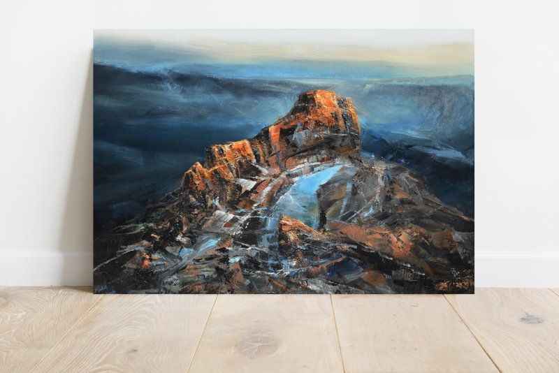 Agartha - Mountain Sapphire, Painting Grozdanovski Ivan