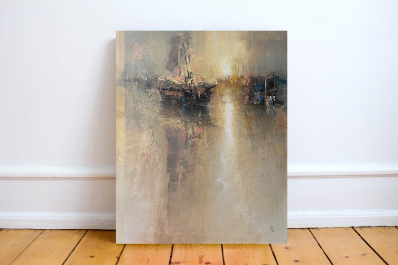 Harbor of destroyed dreams - Look At Your Home, Angel, Painting Grozdanovski Ivan
