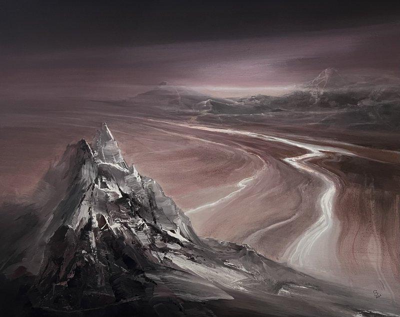 " Agartha - Beyond the wasteland ", Painting Grozdanovski Ivan