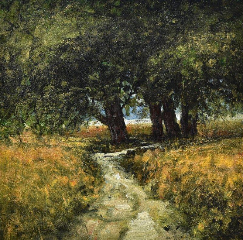 " Summer path ", Painting Grozdanovski Ivan