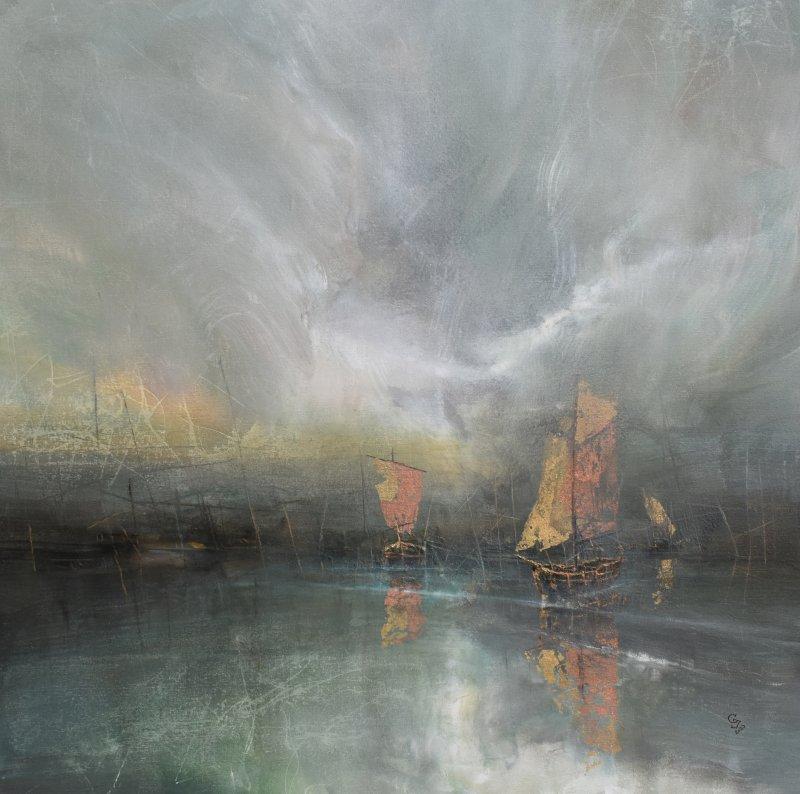 " Harbor of destroyed dreams - Heralds of Hope ", Painting Grozdanovski Ivan