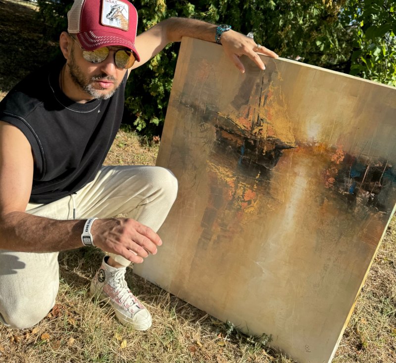 Harbor of destroyed dreams - Look At Your Home, Angel, Painting Grozdanovski Ivan