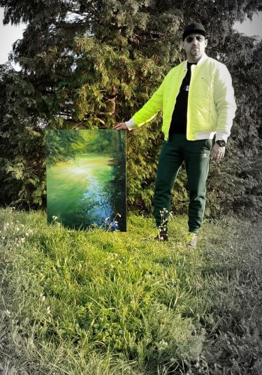 ` Light Green Reflection`,  by Grozdanovski Ivan