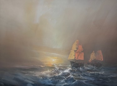 Harbor of destroyed dreams - Morning of hope by Grozdanovski Ivan