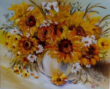 Sunflowers in vase