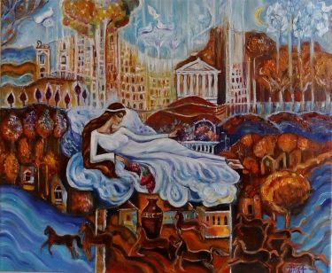 through space and time,  by Anica Mladenovic