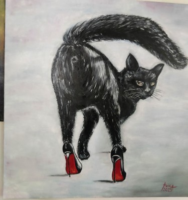 Black cat by Anica Mladenovic