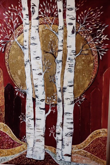 White birches by Anica Mladenovic