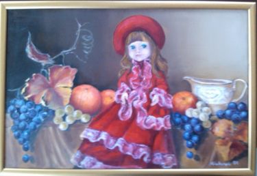 still life with a doll,  by Mićunović Kaćuša