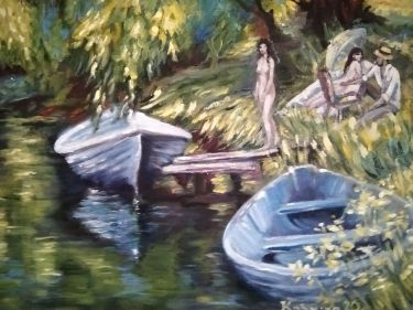 On the river,  by Mićunović Kaćuša