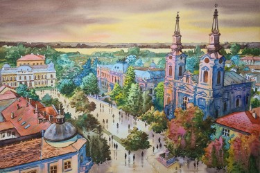 Sremski Karlovci after the rain by Ševo Dejan