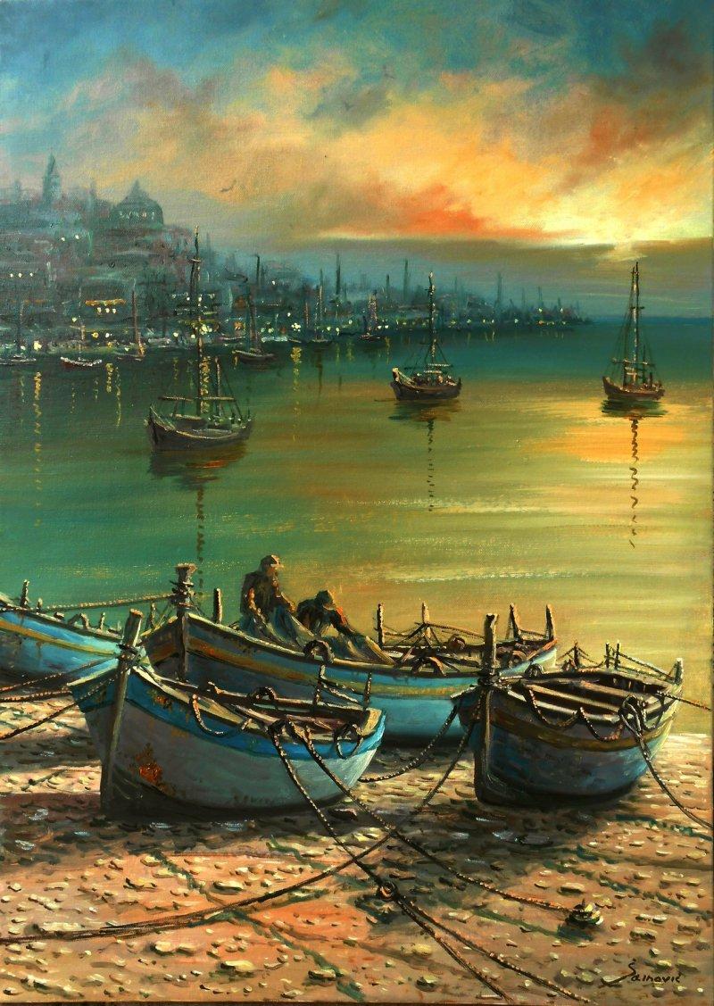 Harbor in my memory, Painting Borko Šainović