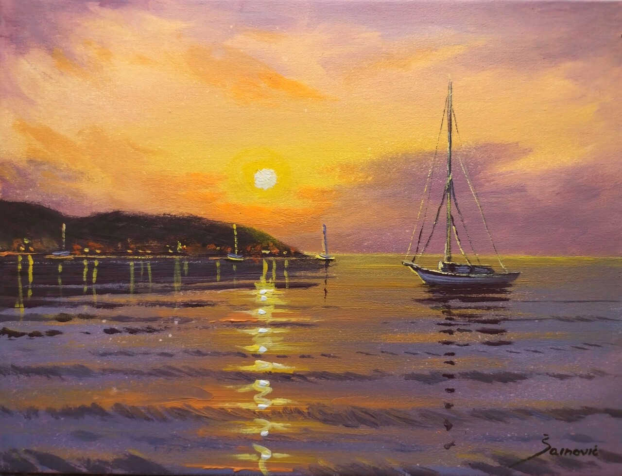 Sunset in the harbor 2