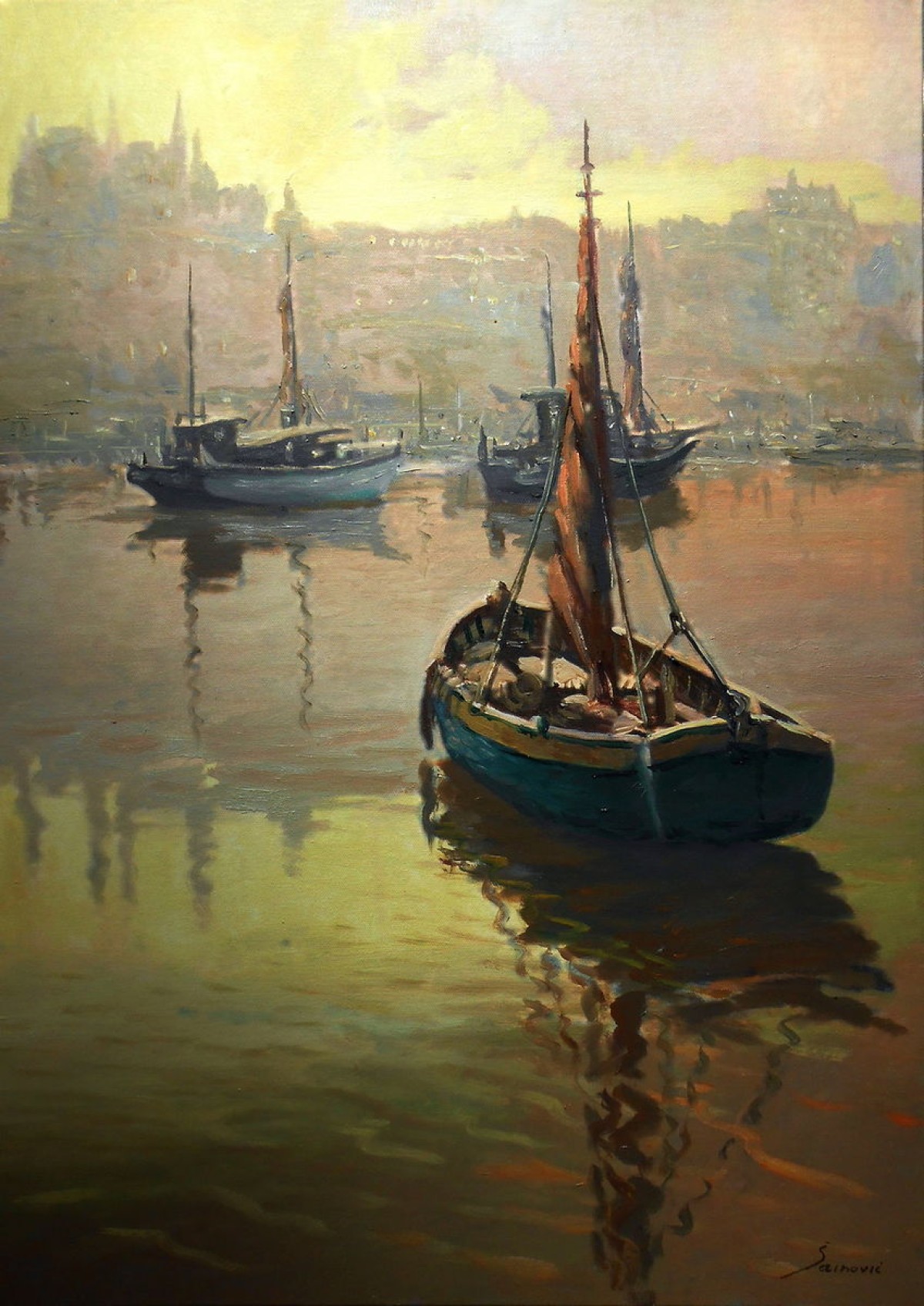 Morning in the harbor II