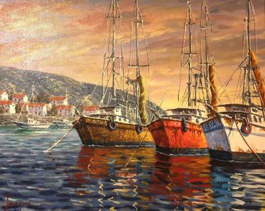 In the harbor by Borko Šainović